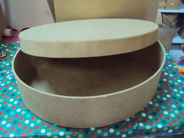 Caixa Oval Grande MDF